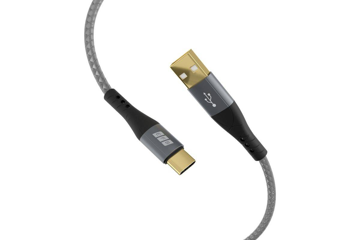 EFB Elektronik USB-AC-00007 USB-kabel USB 2.0 2 m USB A USB C Zwart, Grijs-2