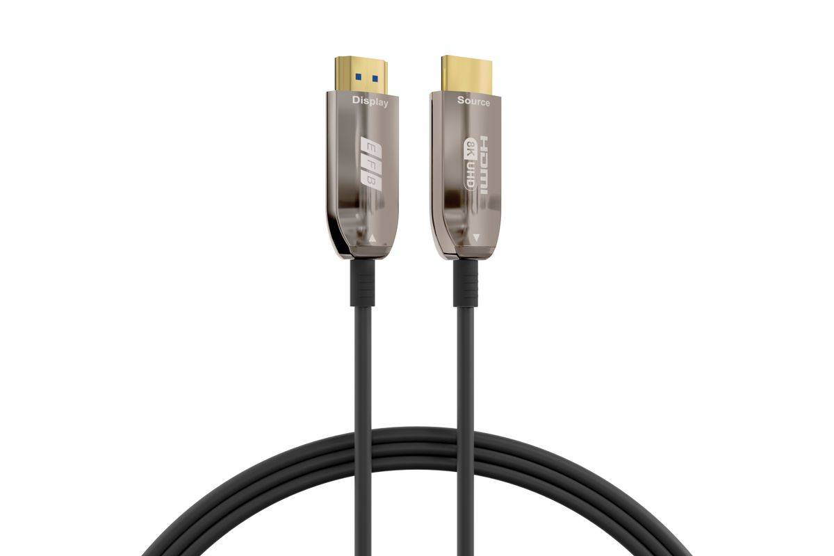 EFB Elektronik HDMI-21-00006 HDMI kabel 10 m HDMI Type A (Standaard) Zwart, Roestvrijstaal-0