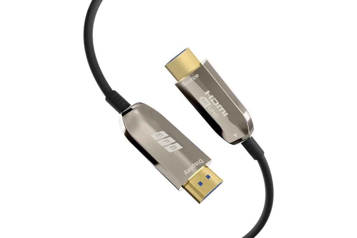 EFB Elektronik HDMI-21-00006 HDMI kabel 10 m HDMI Type A (Standaard) Zwart, Roestvrijstaal-1