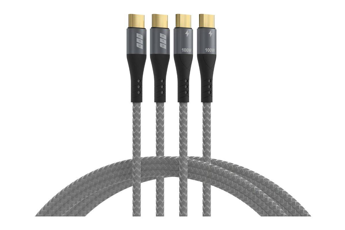 EFB Elektronik USB-CC-00005 USB-kabel USB 2.0 1 m USB C Zwart, Grijs-0