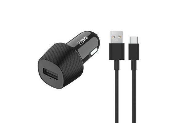 2GO 795816 oplader voor mobiele apparaten Universeel Zwarte sigarettenaanstekeradapter voor in de auto