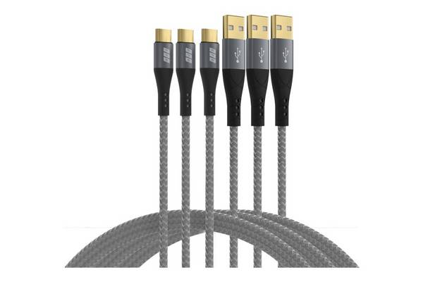 EFB Elektronik USB-AC-00008 USB-kabel USB 2.0 2 m USB A USB C Zwart, Grijs