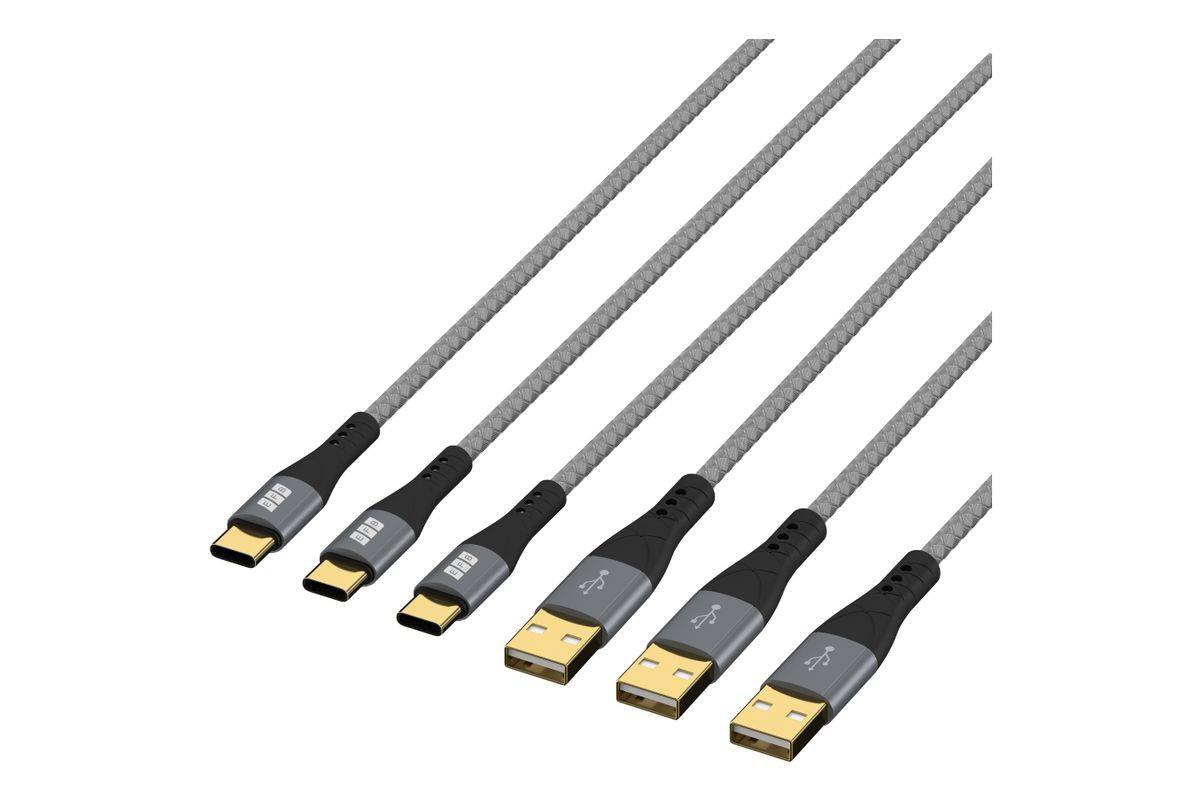 EFB Elektronik USB-AC-00008 USB-kabel USB 2.0 2 m USB A USB C Zwart, Grijs-2