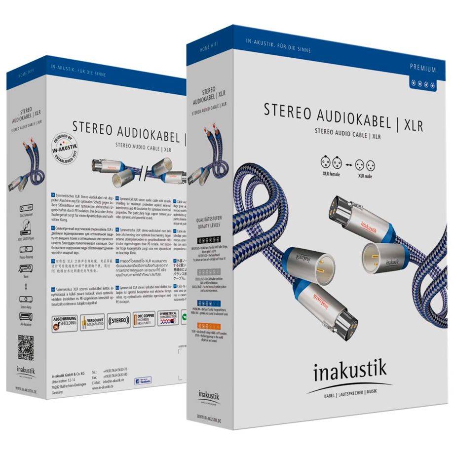 in-akustik Premium Audio kabel XLR - XLR 0,75m 00405007-1