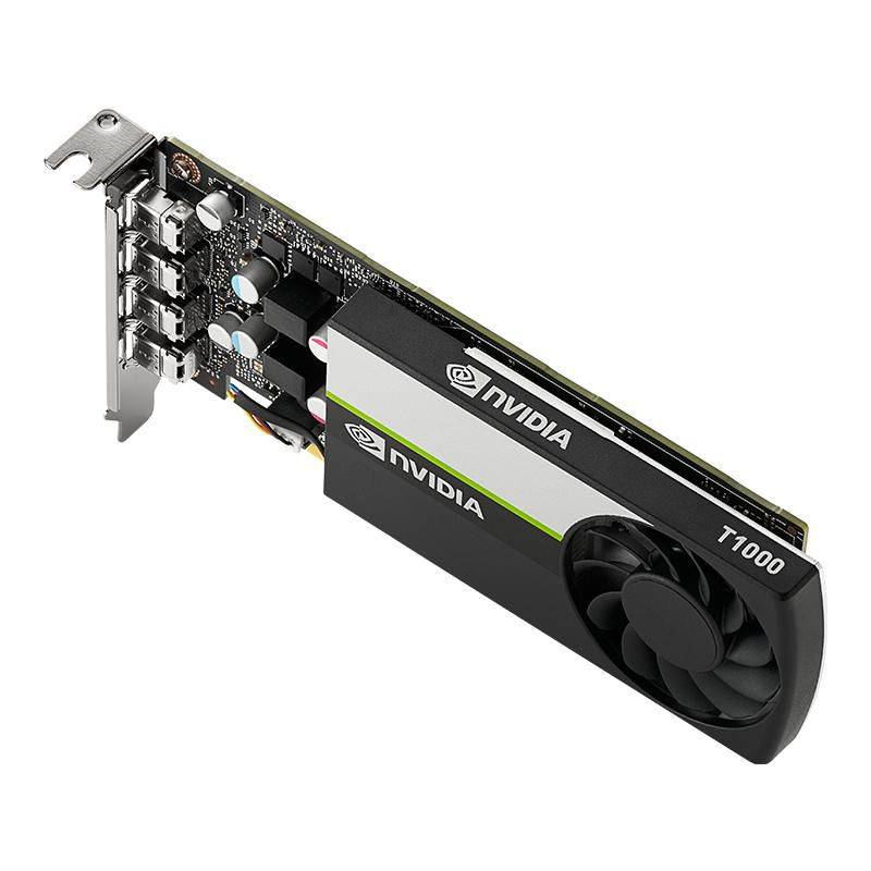 Symboolafbeelding voor PNY NVIDIA T1000, 896 CUDA, 4GB GDDR6, 4x mDP 1.4, PCIe 3.0 x16