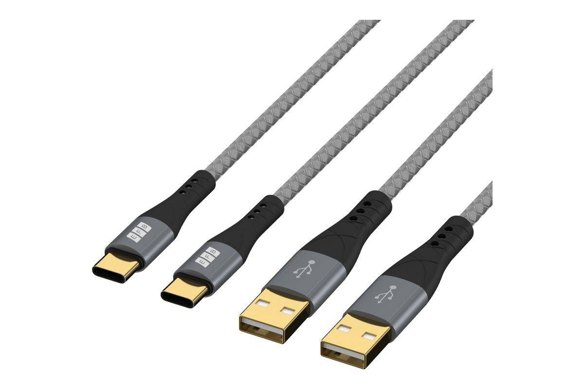 EFB Elektronik USB-AC-00009 USB-kabel USB 2.0 3 m USB A USB C Zwart, Grijs-2