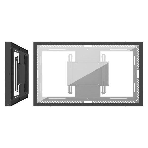 SMS beschermende wandbehuizing voor displays (55L/P Casing Wall G2 BL) VESA van 100x200 tot 400x400, voor 55" displays,