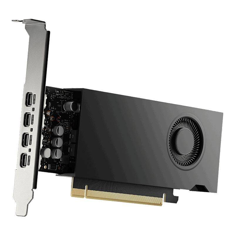 PNY NVIDIA RTX 2000E Ada Generatie - Grafische Kaart - 16GB GDDR6 - PCIe 4.0 x 8 Low-Profile - 4 x Mini DisplayPort (VCN-2