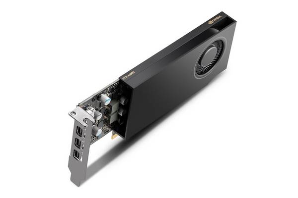PNY NVIDIA A1000 8GB GDDR6 128-BIT, LOW PROFILE, PCIE 4.0 X8, SINGLE SLOT, 4 X MINI DISPLAYPORT 1.4A, 50W, LP BRACKET, S