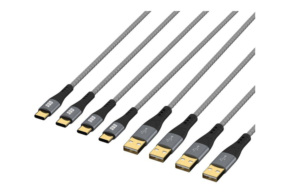 EFB Elektronik USB-AC-00005 USB-kabel USB 2.0 USB A USB C Zwart, Grijs-2