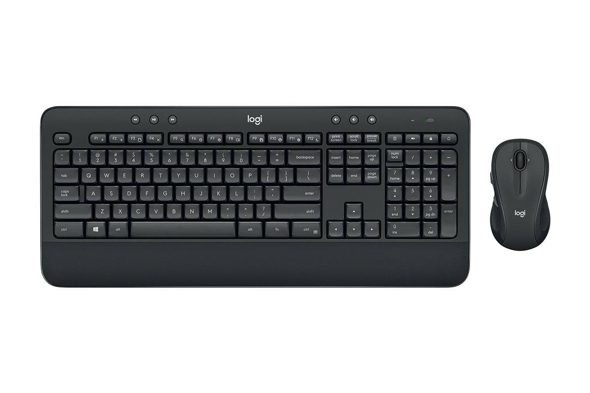 Logitech 920-008923 toetsenbord Inclusief muis Kantoor RF Draadloos QWERTY US International Zwart-1