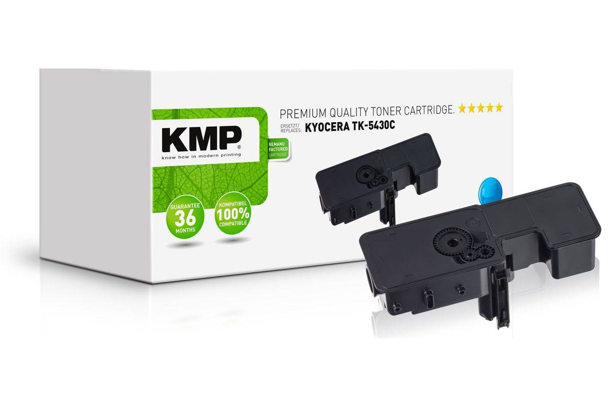 KMP-toner voor Kyocera TK-5430C PA2100/MA2100-serie, 1250 p. cyaan, gereviseerd-0