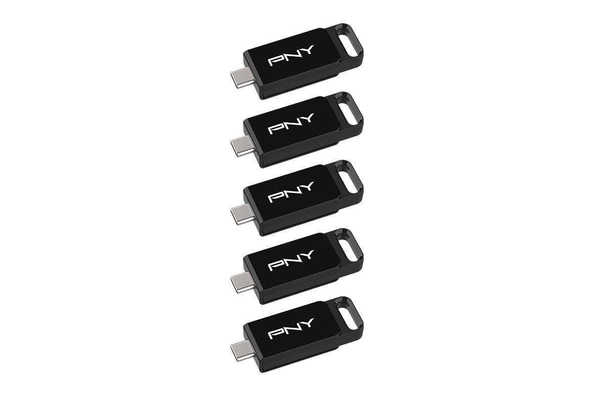 PNY Elite USB-flashdrive 64 GB USB Type-C 3.2 Gen 1 (3.1 Gen 1) Zwart-0
