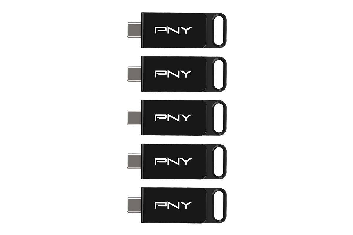 PNY Elite USB-flashdrive 64 GB USB Type-C 3.2 Gen 1 (3.1 Gen 1) Zwart-1