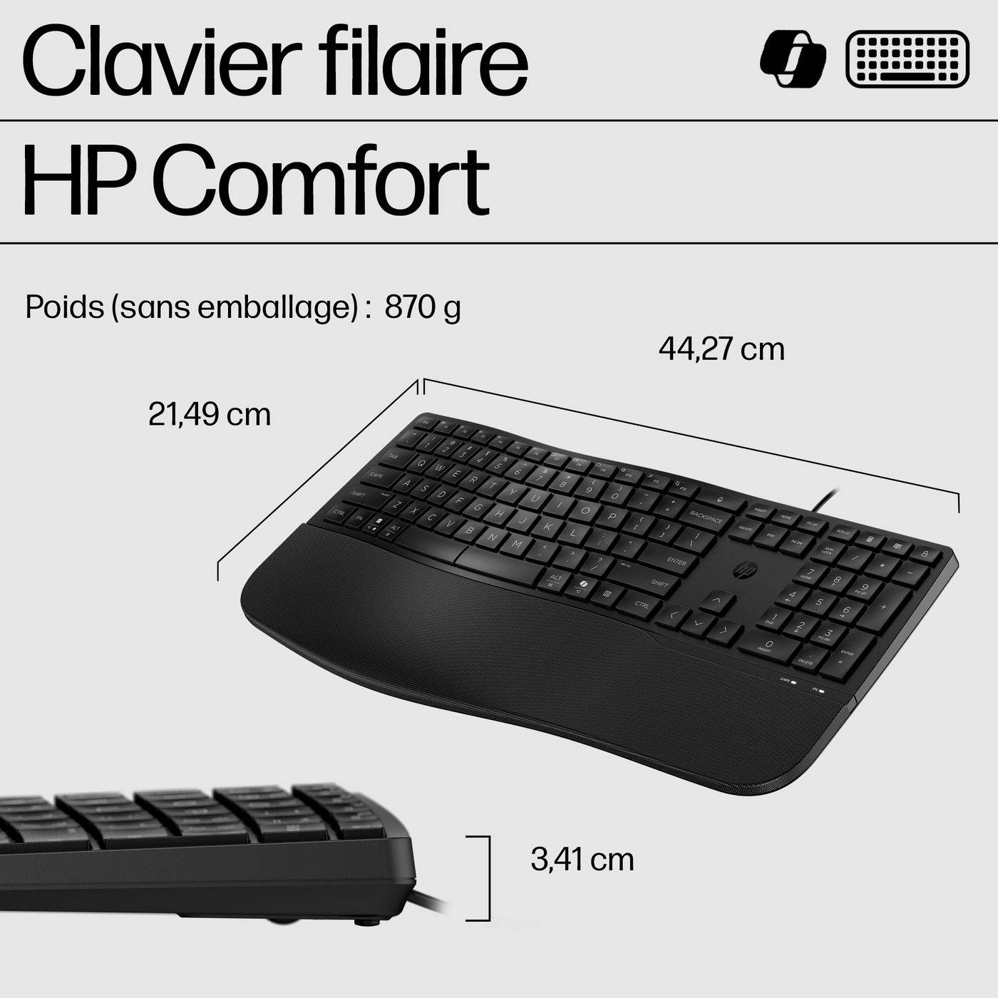 Symboolafbeelding voor HP 485 Cft WD toetsenbord kantoor USB zwart