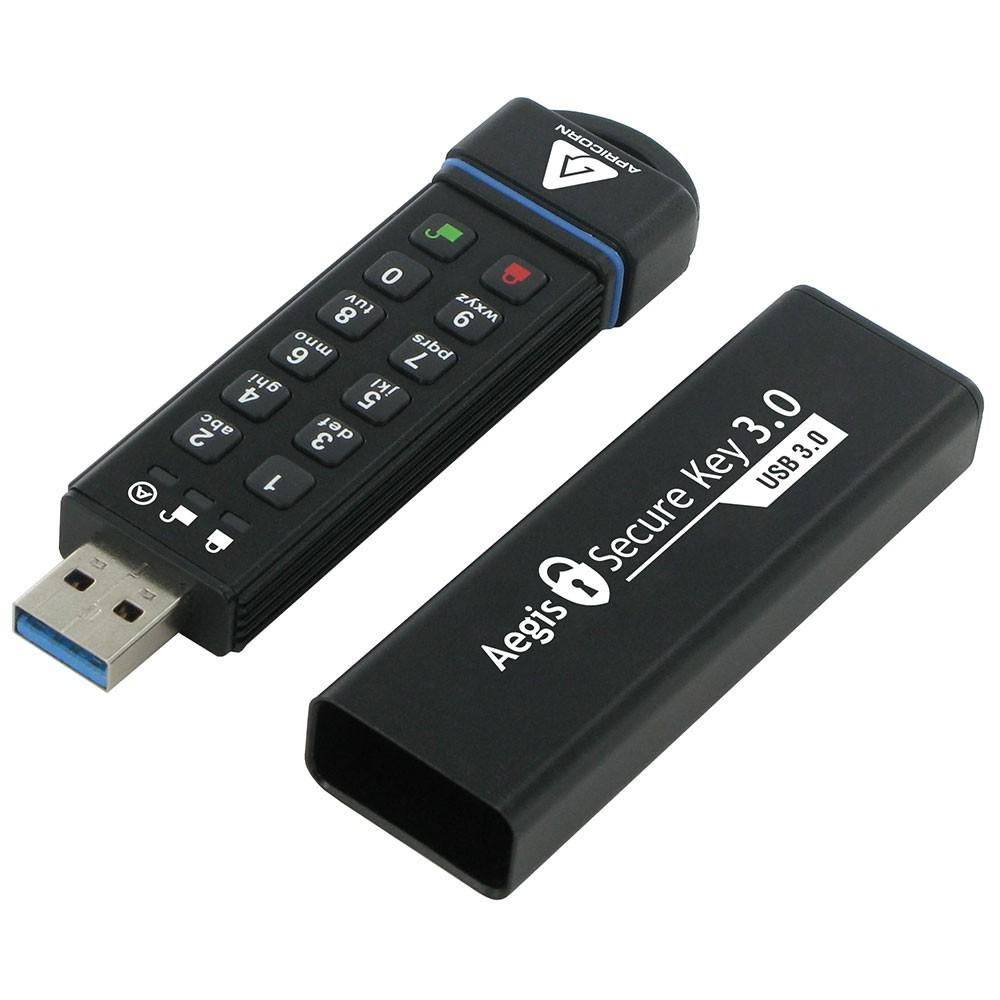 Apricorn 240 GB, 195 MB/s lezen / 162 MB/s schrijven, USB 3.0, FIPS 140-2 niveau 3 (in verwachting), IP-58-9