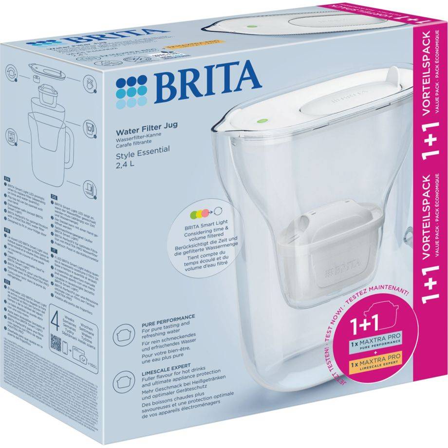 Brita Style Essential weiÃŸ inkl. 1xMXPRO PP & 1xMXPRO EK-1
