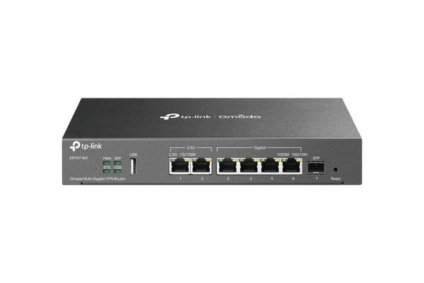 TP-Link Omada ER707-M2 bedrade router 2.5 Gigabit Ethernet, Fast Ethernet, Gigabit Ethernet Zwart