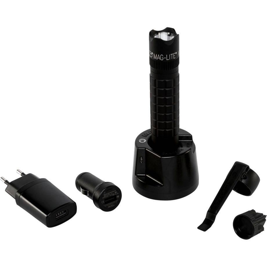 Maglite Mag-Tac oplaadbare batterij met gladde rand, zwart-0