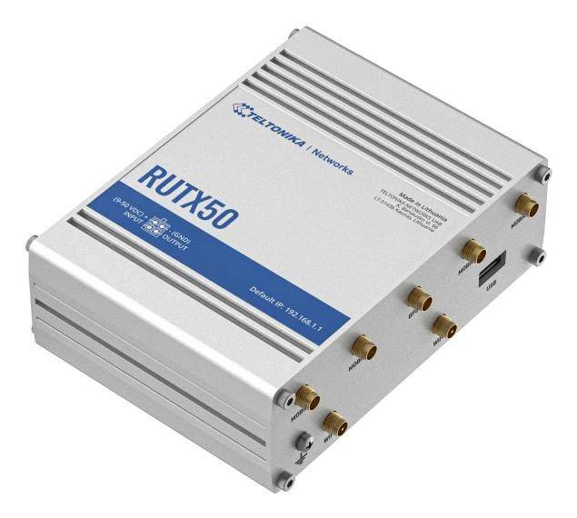 Teltonika Networks RUTX50 Industriële 5G Mobiele Voeding voor het VK-2