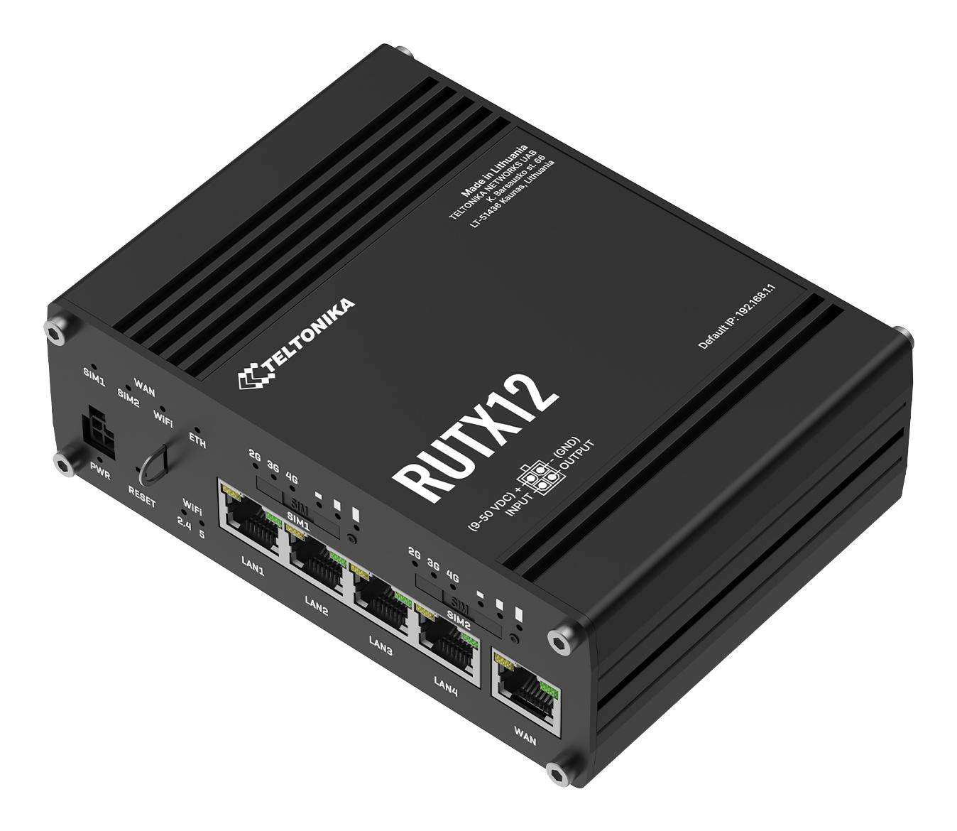 Teltonika Networks RUTX12 DUAL LTE CAT 6 INDUSTRIËLE CELLULAIRE ROUTER-4