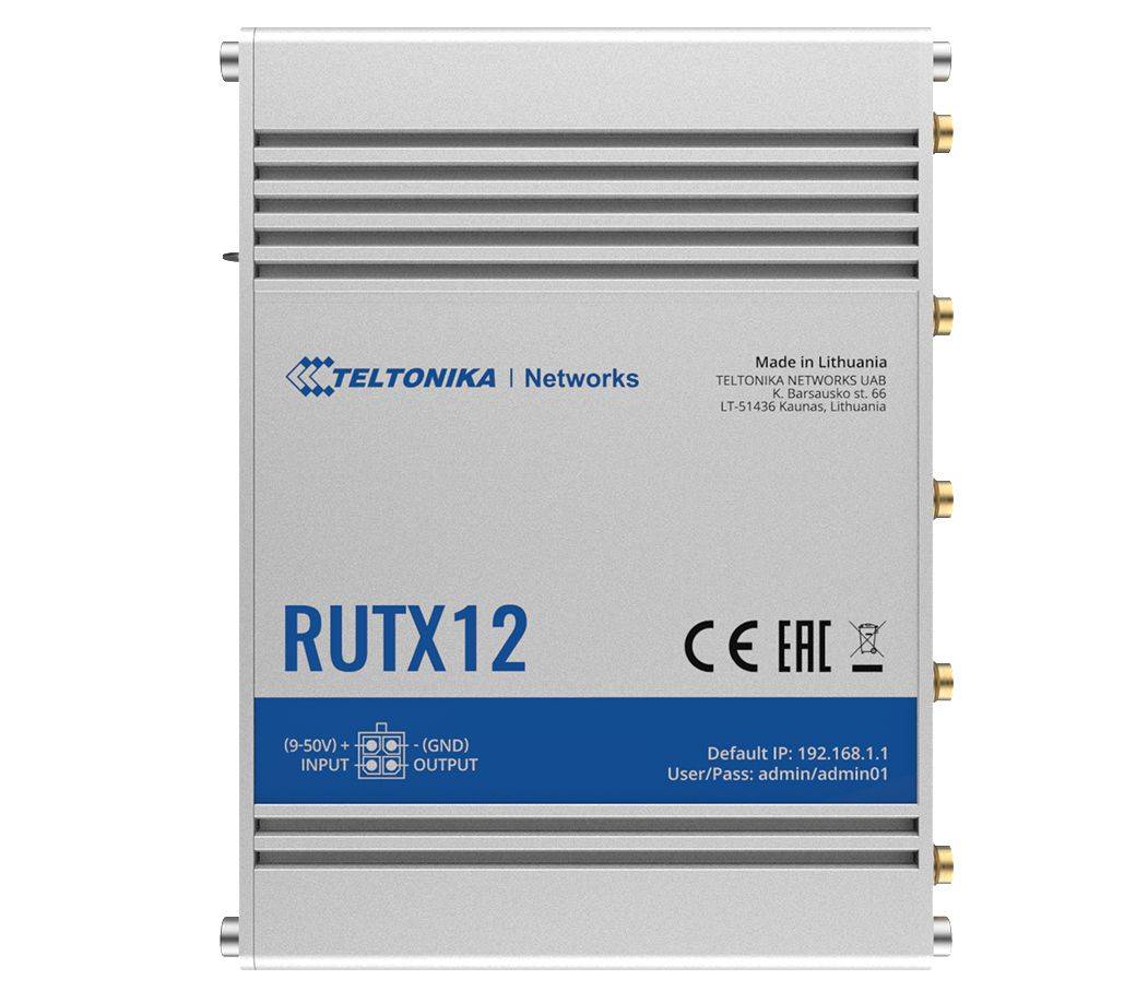 Teltonika Networks RUTX12 DUAL LTE CAT 6 INDUSTRIËLE CELLULAIRE ROUTER-2