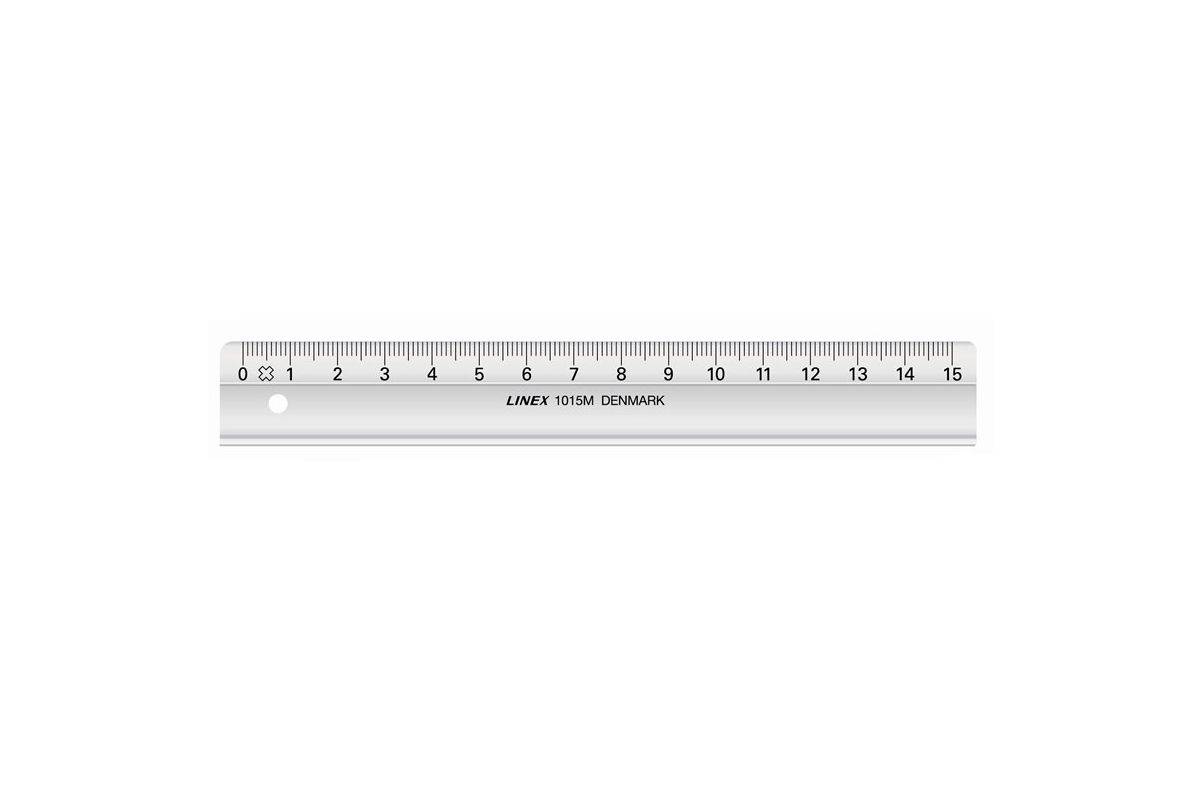Linex 1015M Lijnmeter 150 mm Styreenacrylonitriel (SAN) Grijs 1 stuk(s)-0