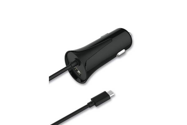 2GO 797168 oplader voor mobiele apparaten Universeel Zwarte sigarettenaanstekeradapter voor in de auto