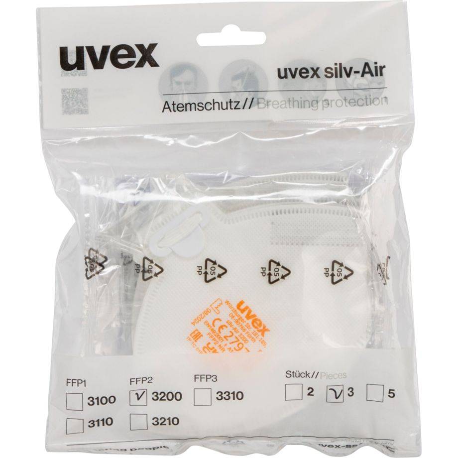 uvex silv-Air class.3200 FFP2 3x-1