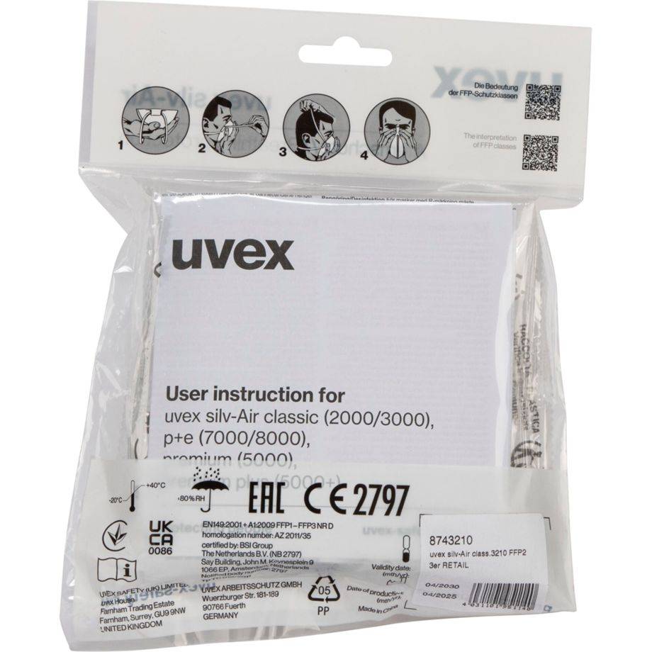 uvex silv-Air class.3210 FFP2 3x-2
