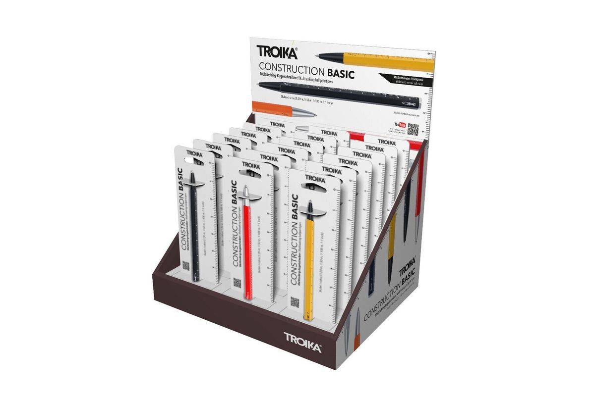 TROIKA CD147 balpen Verschillende kleuren Multifunctionele balpen 18 stuk(s)-0