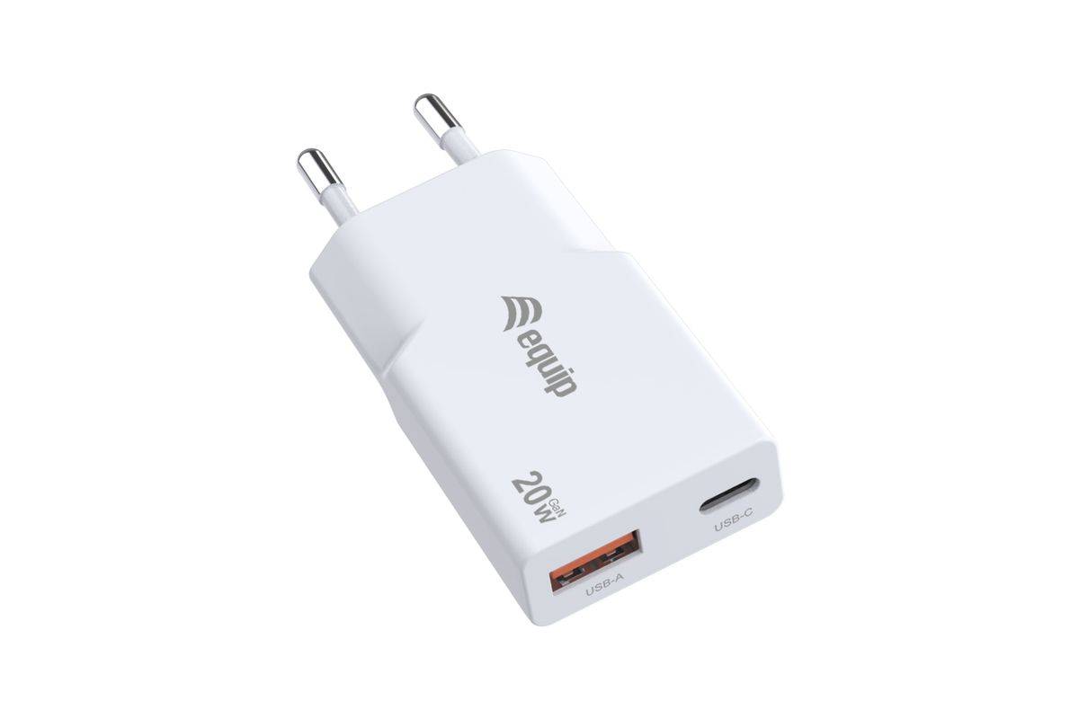 Equip 245522 oplader voor mobiele apparaten Universeel Wit AC Snel opladen intern-0