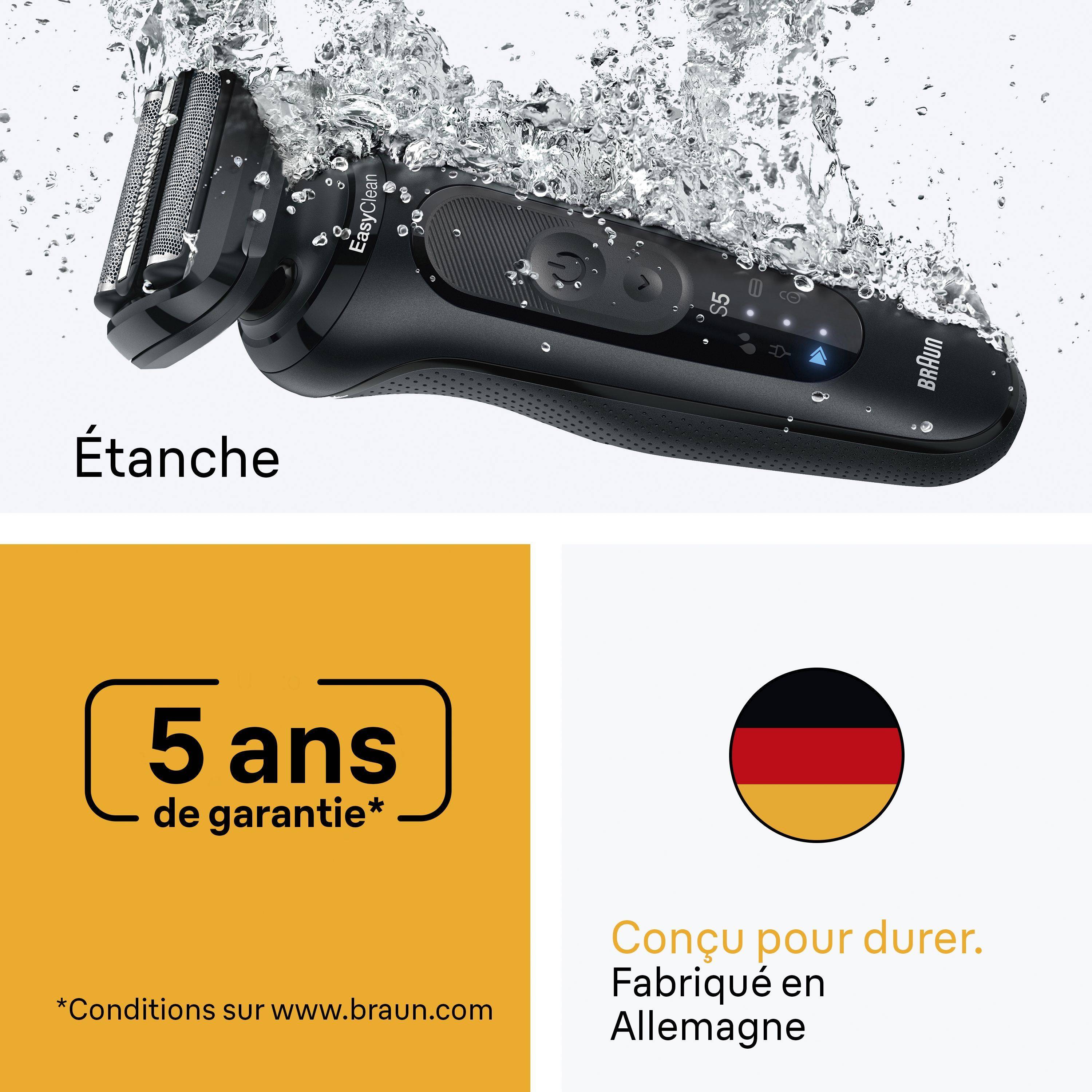BRAUN Series 5 Elektrisch Scheerapparaat - Zwart - 50 minuten accuduur - 5 minuten snelladen 50-minute 5-minute-4