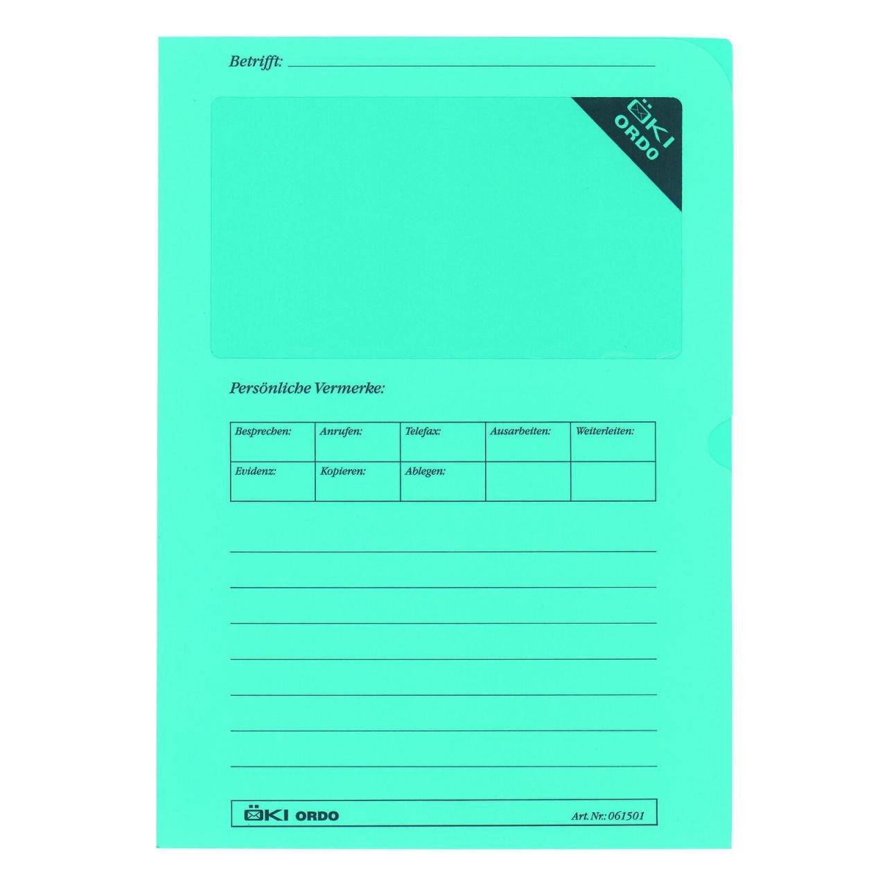 100 ÖKI Documenthoezen, Blauw, Glad (61501)-0