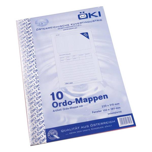 100 ÖKI Transparante Covers Rood Glad (61532)