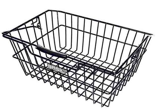 Fietsmand Basil Cairo Luxe 41 x 32 x 17 cm met dragerbevestiging - zwart-0