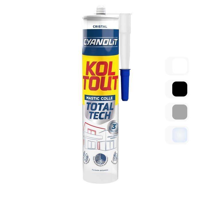 CYANOLIT Total tech Crystal Lijm - 290 ml Cartridge - Transparant - Multi-materiaal en Flexibel-0