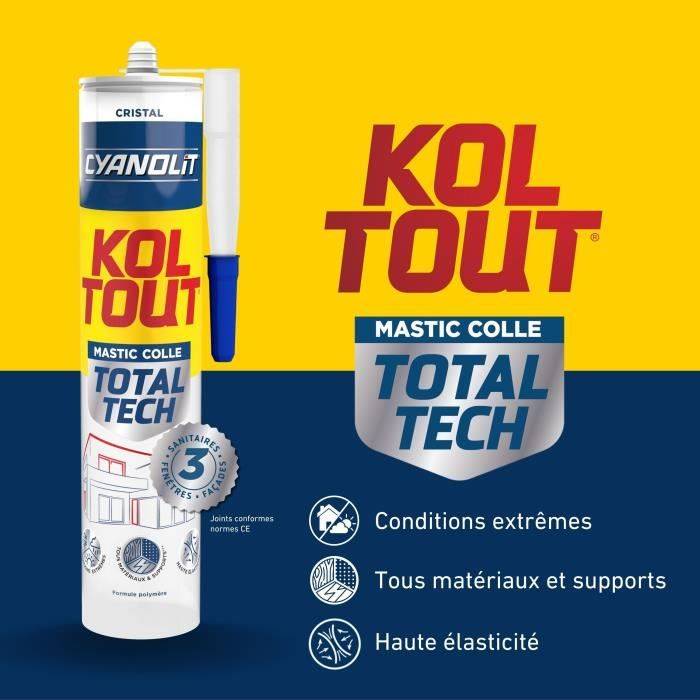 CYANOLIT Total tech Crystal Lijm - 290 ml Cartridge - Transparant - Multi-materiaal en Flexibel-2