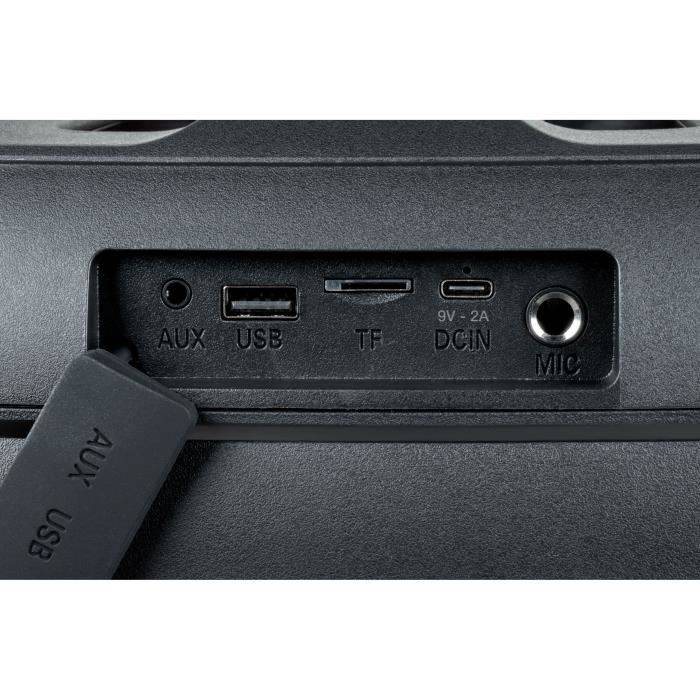 BIGBEN PARTYBTHPMAX - Draadloze luidspreker met verlichting - 200W - Bluetooth 5.3 - USB, SD, Aux-In - Microfoon voor ka-4