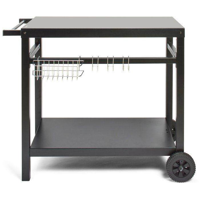 LIVOO Serveerwagen - Metaal - 85 x 50 cm Dienblad - Geschikt voor 2,3 of 4 Branders GS130-0