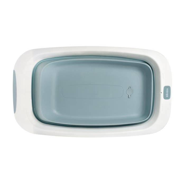 BÉABA - Opvouwbaar Babybad - Ultra Compact - Antislip Voeten - Eazy Pop Camélé'O - 29 L - Blauw-1