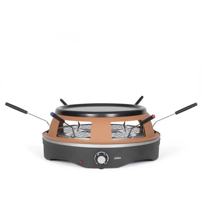 LIVOO Pizza Oven - DOC304 - 1200 W - 6 Mini Pizzas - Antiaanbaklaag-0