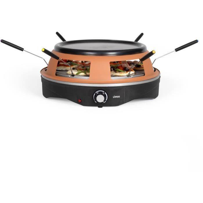 LIVOO Pizza Oven - DOC304 - 1200 W - 6 Mini Pizzas - Antiaanbaklaag-1