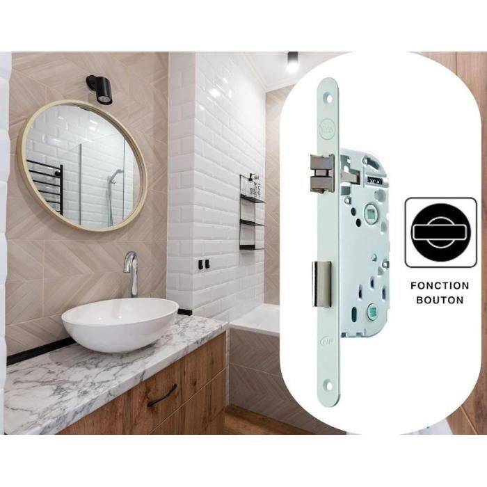 YALE Insteekslot met Doodslot - Y73R-A40/B/SC - 40 mm Afstand, 135 mm Behuizing - NF Niveau 2 Gecertificeerd - Wit, Slag-2