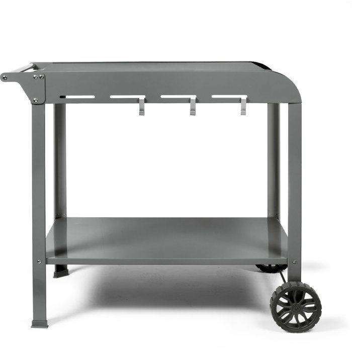 LIVOO Plancha Trolley - GS168G - 2 Wielen - Bovenblad 70 x 50 cm-0