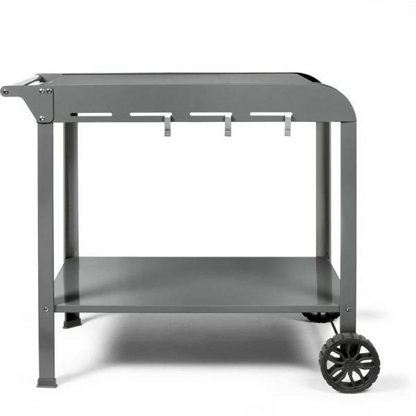 LIVOO Plancha Trolley - GS168G - 2 Wielen - Bovenblad 70 x 50 cm