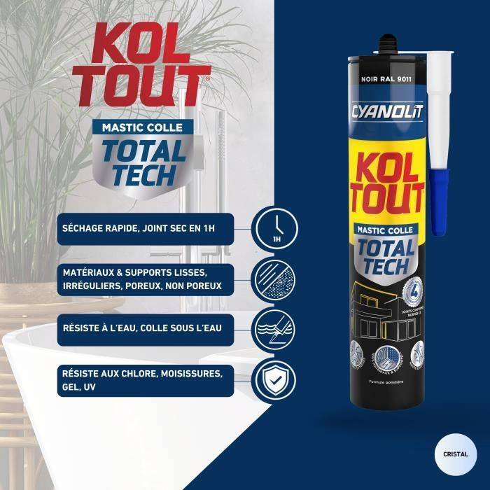 Cyanolit Total Tech Lijm 290 ml - Zwart - Hoge Sterkte-4