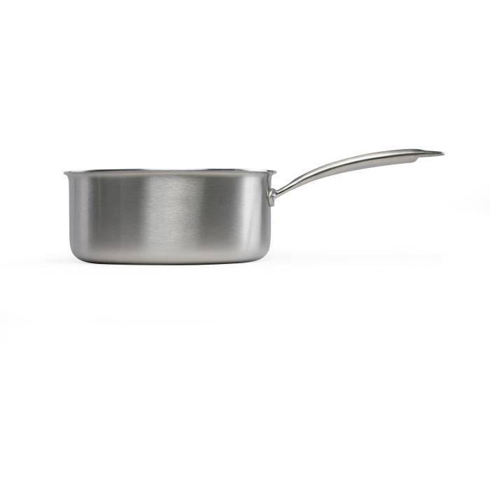 LIVOO 20 cm Brigade RVS Steelpan - MEP161 - Triply RVS - Geschikt voor Alle Kookplaten, Inclusief Inductie - Gemaakt in-1