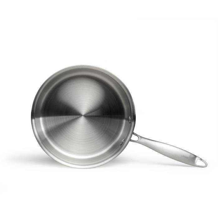 LIVOO 20 cm Brigade RVS Steelpan - MEP161 - Triply RVS - Geschikt voor Alle Kookplaten, Inclusief Inductie - Gemaakt in-2