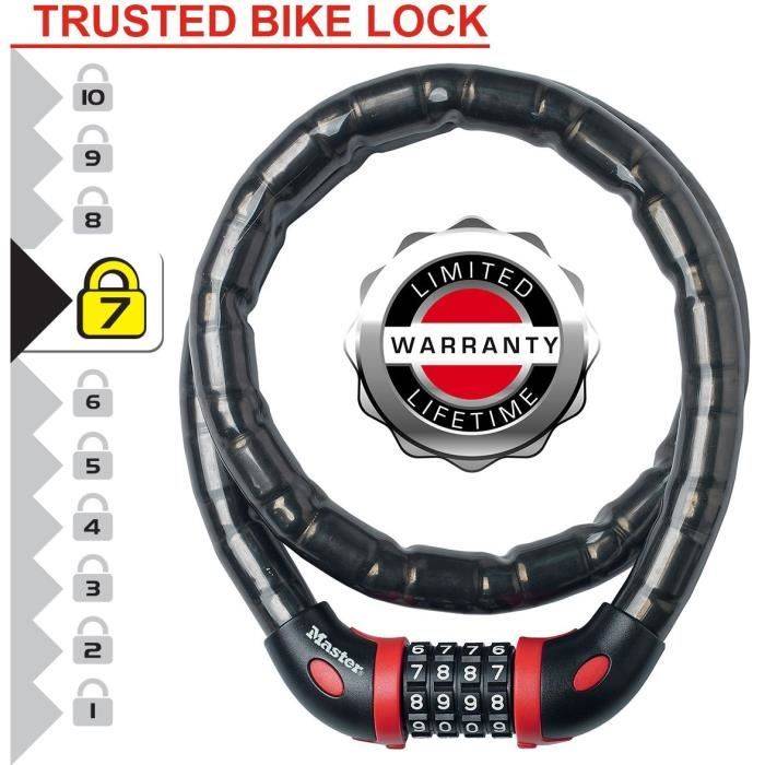 Master Lock Fiets Antidiefstal Kabel - 8226EURDPRO - Ideaal voor Fietsen en Apparatuur-1